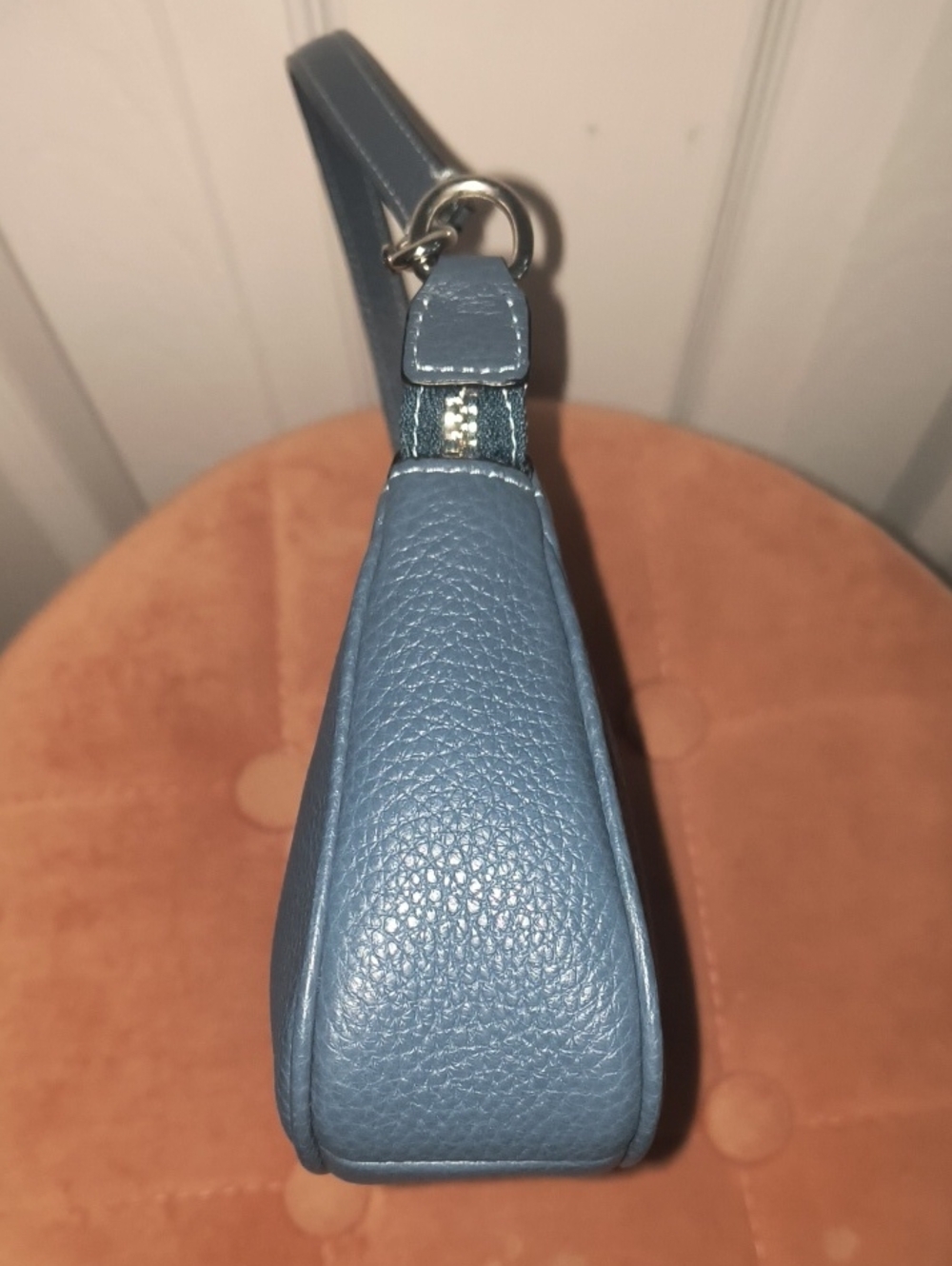 Coach Nolita 19 Wristlet Wallet Clutch Denim & Silver NWOT - Picture 6 of 10